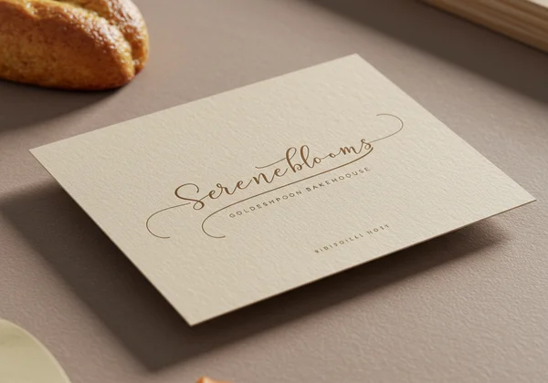 Elegant cursive logo example for a boutique brand