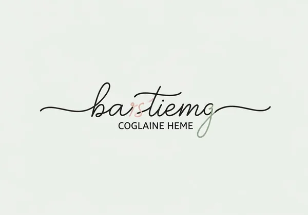 Elegant cursive logo for a modern brand