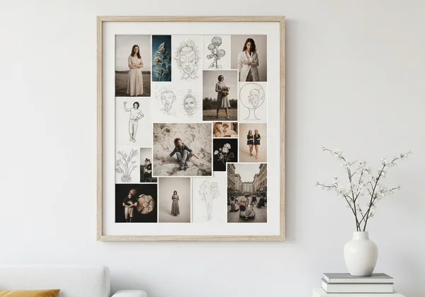 DIY framed quote in elegant cursive